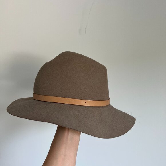 Brown Rag & Bone felted wool hat with leather band. Size medium. - Picture 2 of 7